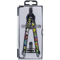 IDENA 20167 - Zirkel Style Comic mit Mitteltriebrad, Schnellverstellzirkel