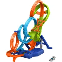 Mattel Hot Wheels Action 4 Loopings Crash Gefahr