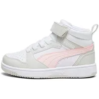 Puma Rebound V6 Mid AC+ PS Turnschuhe, White-Frosty Pink-Sedate
