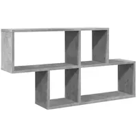 VidaXL Wandregal Betongrau 100x20x53 cm Holzwerkstoff