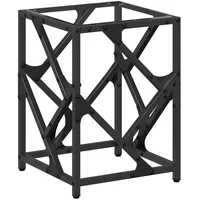 VidaXL Couchtisch mit Glasplatte Transparent 30x30x41 cm Stahl