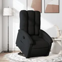 VidaXL Relaxsessel mit Aufstehhilfe Schwarz Stoff
