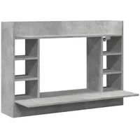VidaXL Wand-Schreibtisch Betongrau 105x48x75 cm Holzwerkstoff
