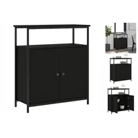 VidaXL Sideboard Schwarz 70x30x80 cm Holzwerkstoff