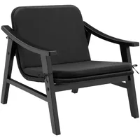 Tectake tectake® Rattan Stuhl, Treviso, Holzgestell, höhenverstellbare Füße, 69