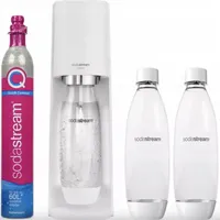 Sodastream Terra white +  2 PET-Flaschen 1 l +