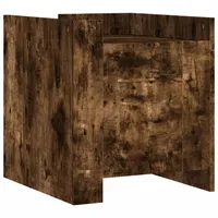 VidaXL Nachttisch Räuchereiche 45x50x50 cm Holzwerkstoff