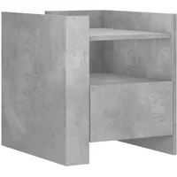 VidaXL Nachttisch Betongrau 45x50x50 cm Holzwerkstoff
