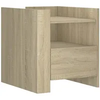 VidaXL Nachttisch Sonoma-Eiche 45x50x50 cm Holzwerkstoff