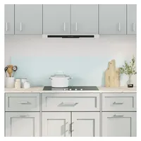 VidaXL Küchenrückwände 2 Stk. Weiß 80x40 cm Hartglas