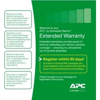 APC Extended Warranty - Serviceerweiterung - Zubehör (für 3