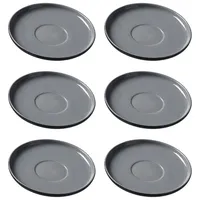 Ritzenhoff & Breker Jasper Kaffeeuntertassen 6er Set schwarz