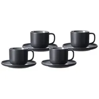 Ritzenhoff & Breker Jasper Kaffeetassen mit Untertassen 4er Set