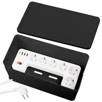Revolt 6-fach Steckdosenleiste mit Kabelbox, 3x USB-A, USB-C, 15
