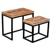 Bene living Couchtisch 2er Set Lecce Mango natur