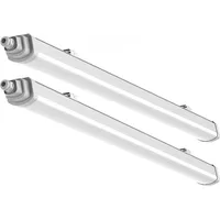 V-Tac Wannenleuchte Feuchtraumlampe Kellerlampe Deckenleuchte LED Garagenleuchte Hallenlampe, IP65,