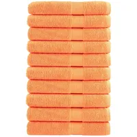 VidaXL Premium-Saunatücher SOLUND 10 Stk. Orange 80x200 cm 600