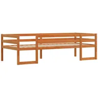 VidaXL Kinderbett Wachsbraun 80x200 cm Massivholz Kiefer