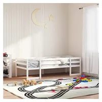 VidaXL Kinderbett Weiß 90x200 cm Massivholz Kiefer