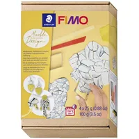 FIMO SOFT Modelliermasse-Set Marmor-Design ofenhärtend - Bunt