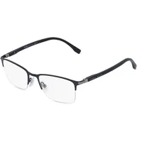 Boss 1007/IT Herren-Brille inkl. Gläser Halbrand Eckig Metall-Gestell 52mm/19mm/145mm,