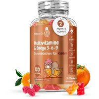 Maxmedix Multivitamin Gummibärchen für Kinder - 2er-Pack, 120 Multivitamin