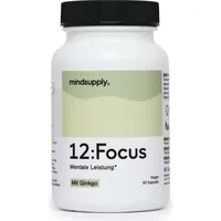 Mindsupply FOCUS | 90 Konzentrations Kapseln mit Ginkgo Ginseng