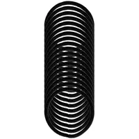 Denman Rubbers Zopfgummis schwarz