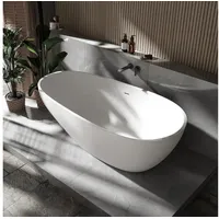 Bernstein Vela Stone freistehende Badewanne 90 x 180 cm 