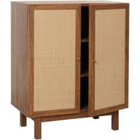 Mendler Highboard HWC-M51, Kommode Schrank Sideboard, Staufächer, Kubu Rattan