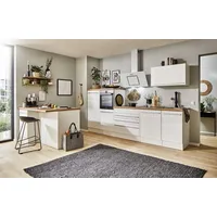 Respekta Küchenzeile Gabriel 320 cm Weiß Hochglanz