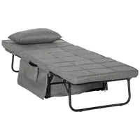 Homcom 4-in-1 Klappbett 75x190 cm, Erwachsene Gästebett Klappbar mit