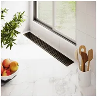 MS Beschläge Belüftungsgitter 80 x 1200mm Braun eloxiert