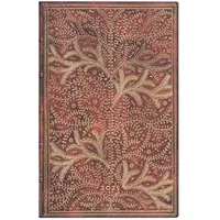 Paperblanks 12-Monatskalender Softcover Flexi 2025, Wildwood, Maxi, Horizontal, Elastikband-Verschluss