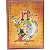 Paperblanks 12-Monatskalender 2025, Asterix & Obelix, Ultra, Tagesüberblick, Elastikband-Verschluss