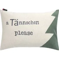 David Fussenegger Kissenhülle 'a Tännschen please' (GRS) Rohweiß