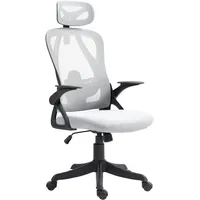 CLP Bürostuhl Taos Ergonomischer Schreibtischstuhl mit Kopfstütze und Armlehnen