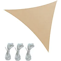 Mobili Rebecca Sonnensegel Beige, Kunststoff, Dreieckig, 300x300 cm, Sonnen-