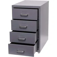 Mendler Rollcontainer Boston T851, Schubladenschrank Stahlschrank Büroschrank, 48x28x41cm 4