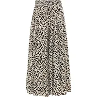 LASCANA Hosenrock Damen creme-schwarz bedruckt Gr.40