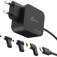 J5create JUP1565DCE3A-EN GaN-PD-USB-C-Mini-Ladegerät mit 67 Watt und 3 EU-konformen