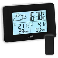ADE Digitale Wetterstation Funk mit Außensensor | Innen und