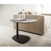 DeLife Beistelltisch Elenya Keramik Aspetto Concreto Betonfarbig 60x60 cm
