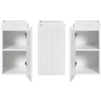 Lomadox Unterschrank 30 cm weiß NEWPORT-56-WHITE