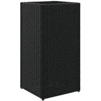 VidaXL Pflanzkübel Schwarz 30x30x60 cm Poly Rattan