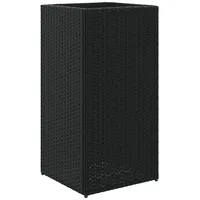VidaXL Pflanzkübel Schwarz 40x40x80 cm Poly Rattan