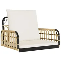 VidaXL Hängestuhl mit Kissen 63x58x39 cm Poly Rattan und