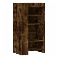 VidaXL Schuhschrank Räuchereiche 52x37,5x100 cm Holzwerkstoff
