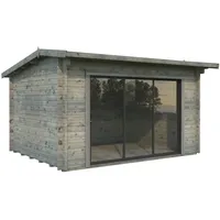 Palmako Gartenhaus Ines Slide Plus Grau Tauchgrundiert 390 cm