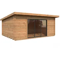 Palmako Gartenhaus Lea 19,4 m2 Plus mit Isolierglas-Schiebetür -